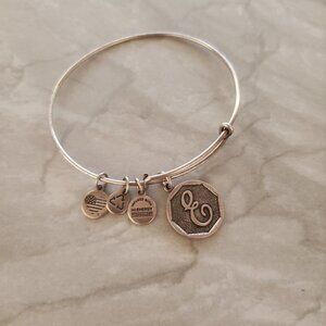 ✨ Alex and Ani Silver E Initial Expandable Charm Bracelet ✨